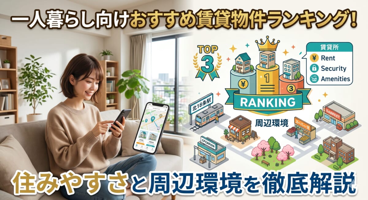 一人暮らし向けおすすめ賃貸物件ランキング！住みやすさと周辺環境を徹底解説
